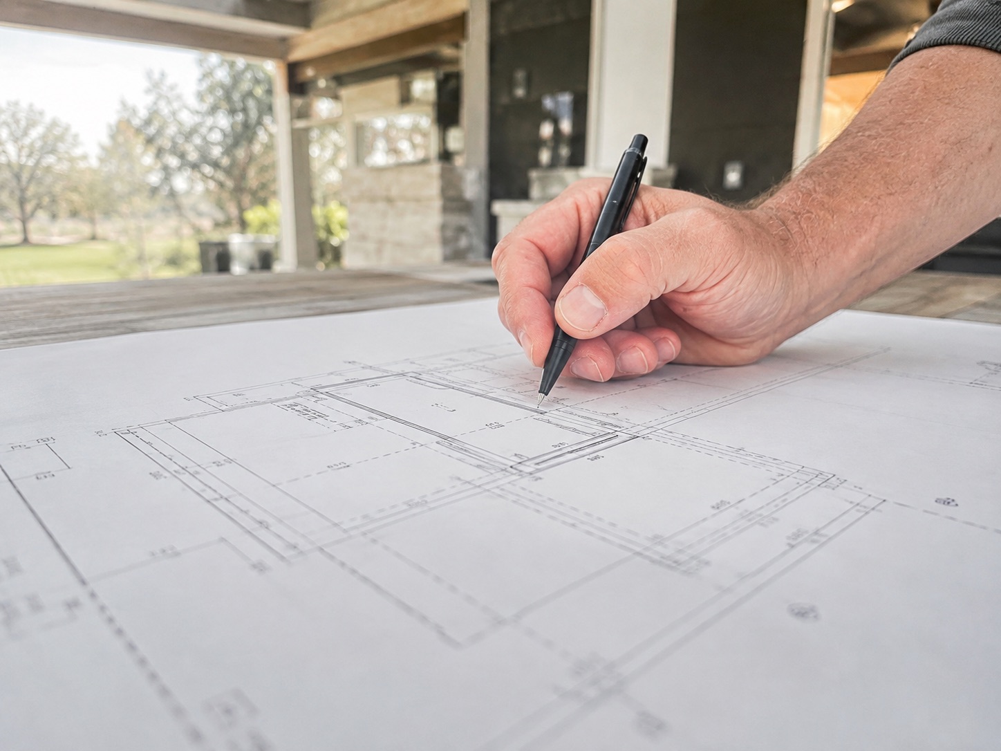 Site preparation and planning for a colored concrete pour